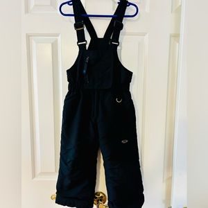 Toddler size small black snow bib